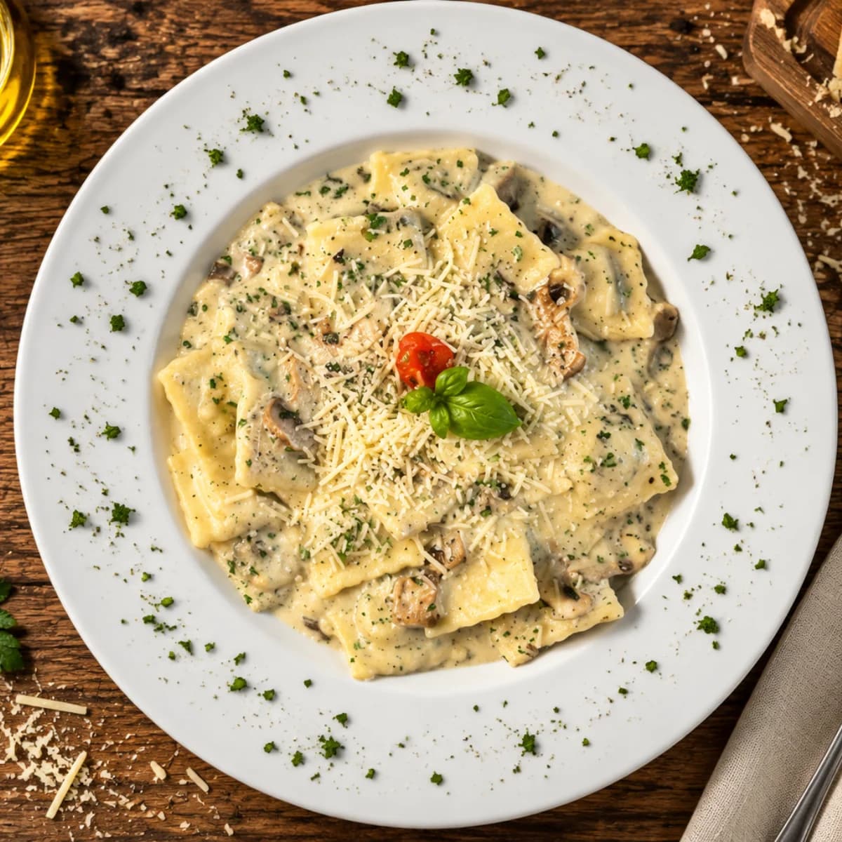 Ravioli de Setas